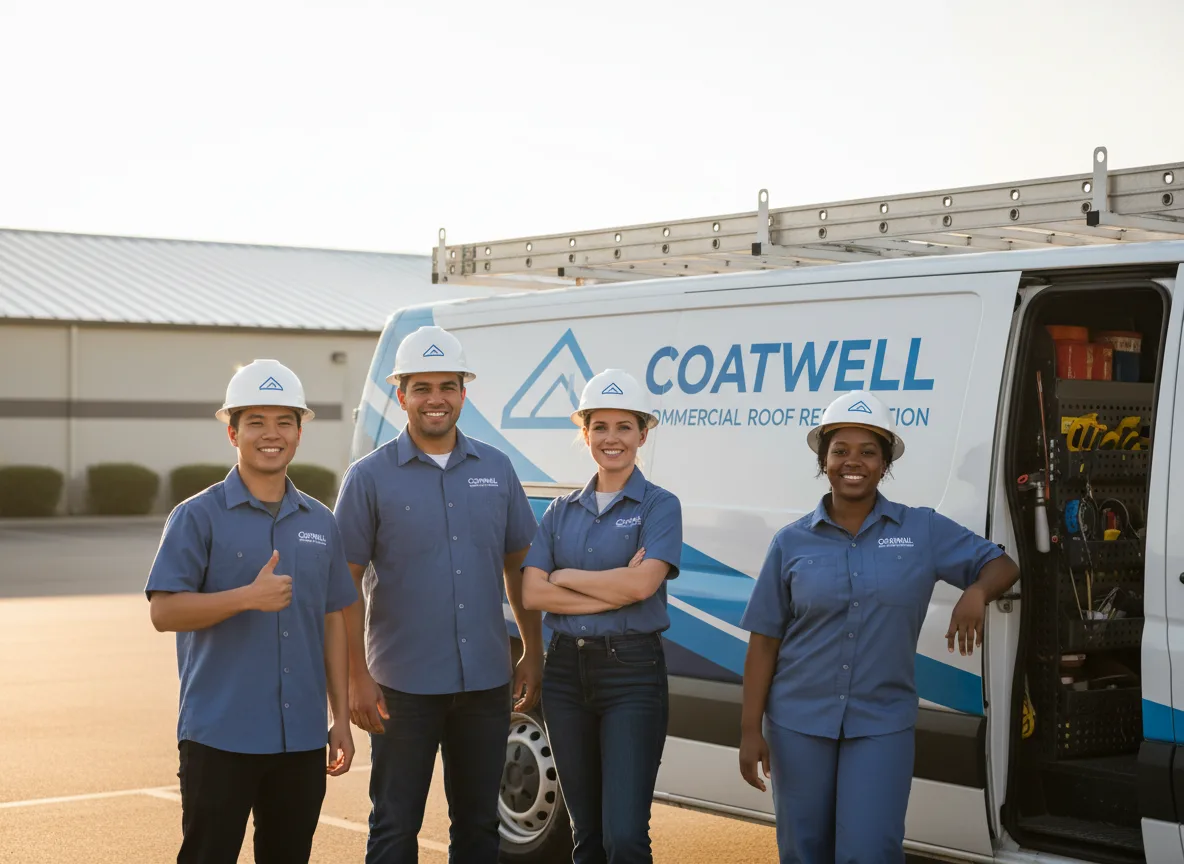 Commercial roof coating company in Enville, TN