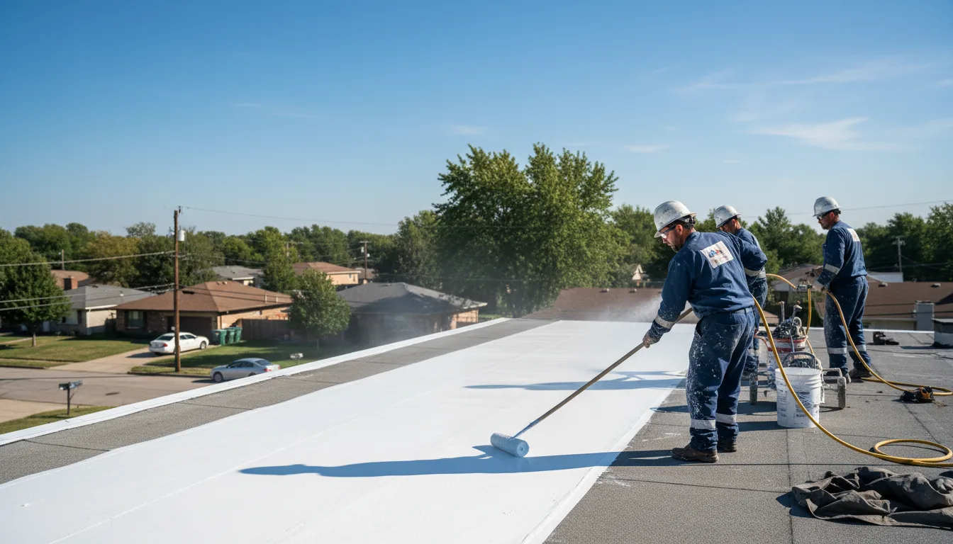 Commercial roof coating in Enville, TN near me